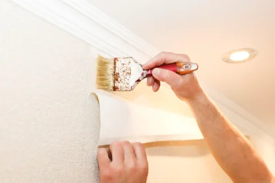 Pose de papier peint au Buisson-de-Cadouin — revêtements muraux et toiles de verre